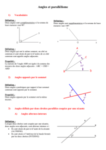 Angles et parallélogrammes