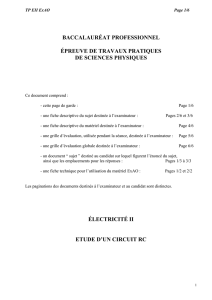 épreuve de travaux pratiques de sciences physiques