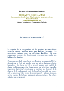 the earth care manual - L`Ecole de Permaculture du Bec Hellouin