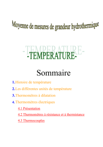3. Thermomètres à dilatation