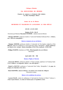 Programme colloque Béziers juin 2009