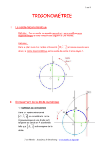 Trigonométrie - Maths et tiques