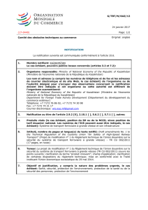 notification - WTO Documents Online
