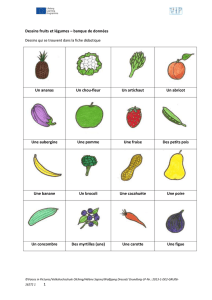 Dessins fruits et légumes – banque de données Dessins qui se