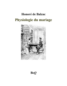 Physiologie du mariage - La Bibliothèque électronique du Québec