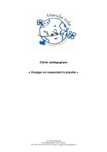 Cahier pédagogique « Voyager en respectant la planète » 1