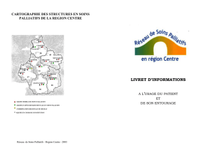 cartographie des structures en soins palliatifs de la region centre