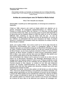 Mouvement anti-Ahmadiyya en Islam 13 Septembre 1999