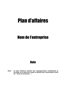 Plan d`affaire électronique - CLD Beauharnois