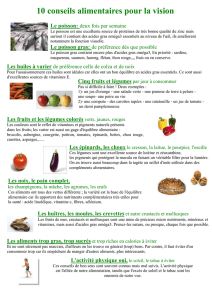 conseils alimentaires
