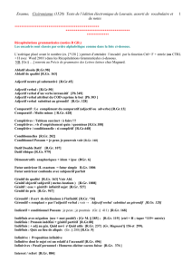 Récapitulations Grammaticales