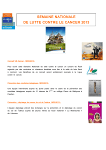 semaine nationale - ligue contre le cancer gironde