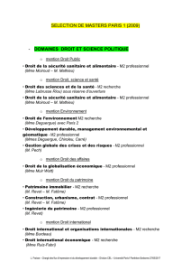 développement durable - Université Paris 1 Panthéon