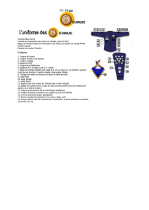 Chemise bleu marine Foulard de l`Association des Scouts du