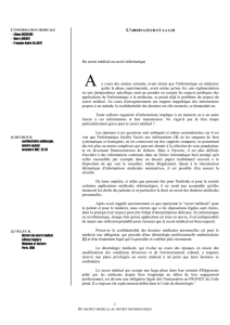 L`INFORMATION MEDICALE