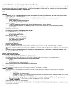 Anesthésie-Réanimation en oto-rhino-laryngologie et en - E