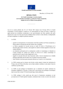 Projet de Résolution - situation économique et sociale de l`UE