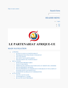 Documents | Le Partenariat Afrique-UE - The Africa