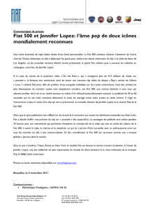 Fiat500-JenniferLopez-FR - Fiat Group Automobiles Press