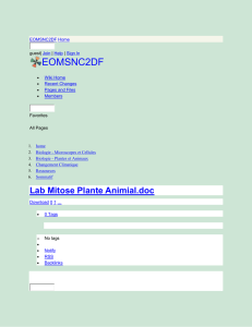 EOMSNC2DF - Lab Mitose Plante Animial