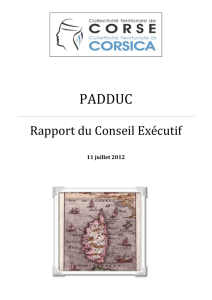 D&eacute;finition d`un mod&egrave;le de d&eacute;veloppement pour la Corse, arr&ecirc;tant les