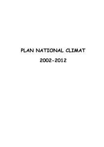 plan national climat