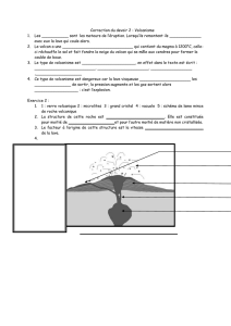 Correction du devoir 2 : Volcanisme