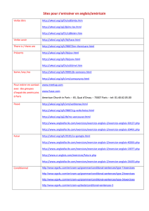 Sites pour s`entrainer en anglais/américain