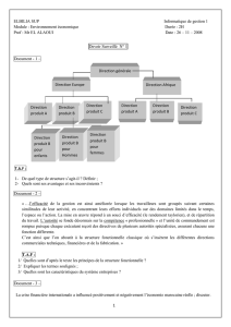 ELBILIA SUP Informatique de gestion 1 Module : Environnement