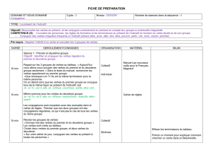 FICHE DE PREPARATIO : les invariants