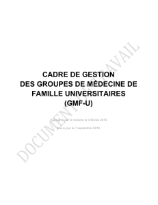 GMF-U - Département de médecine de famille et médecine d`urgence
