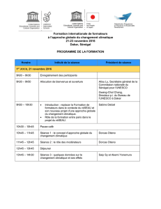 Formation internationale de formateurs à l`approche globale du