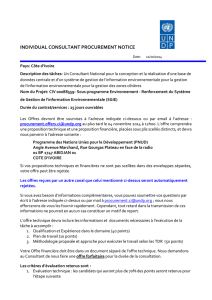 individual consultant procurement notice