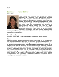 Conférence 1 - Nancy Gélinas