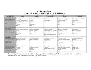 menu 2014-2015 service de garde école le ruisselet