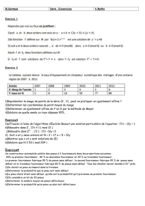 M.Karmous Serie D`exercices 4 Maths Exercice 1 Exercice 2 1