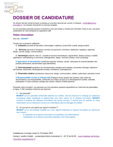 Dossier de candidature IMUNEO (Groupe Techna)