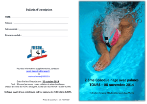 2 ème Colloque nage avec palmes TOURS – 08 novembre 2014