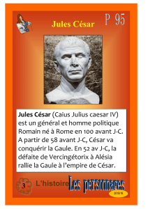 L`histoire : 3 Jules César