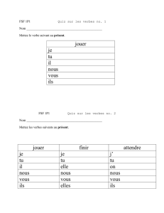 jouer—au passé composé