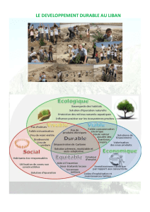 le developpement durable au liban - Mémoires et Territoires, site d