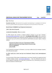 e - methodologie - UNDP | Procurement Notices