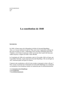 La constitution de 1848