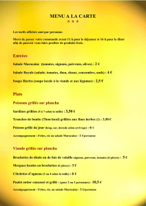menu marocain - El Jadida Locations