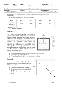 Séquence 16 sciences exercices 2nde Bac Pro - maths