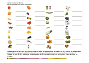 divers 2 fruits et légumes