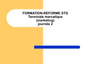 FORMATION-REFORME STG Terminale mercatique