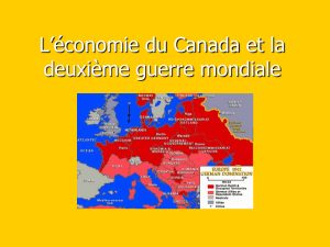 L`économie du Canada et la deuxième guerre mondiale