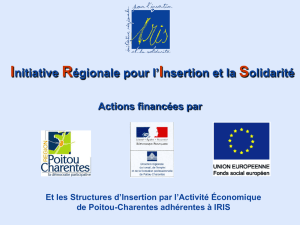 Diaporama de présentation d`IRIS et des SIAE en Poitou