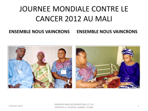 JORNEE INTERNATIONALE CONTRE LE CANCER 2012